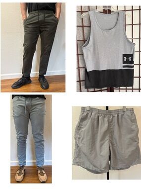 Bundle of 4 men’s items size M, Uniqlo, Zara, Under Armour.